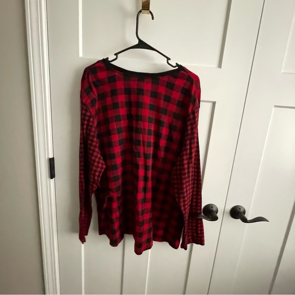 Chaps, 3X, plus, long sleeve, buffalo plaid, Christmas, holiday, comfortable, - Picture 4 of 5